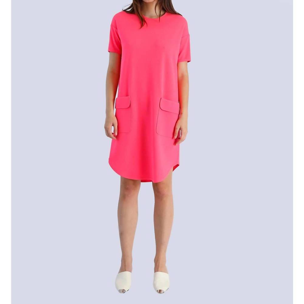 NEW MARIE SAINT PIERRE eldoree dress in pink/orange